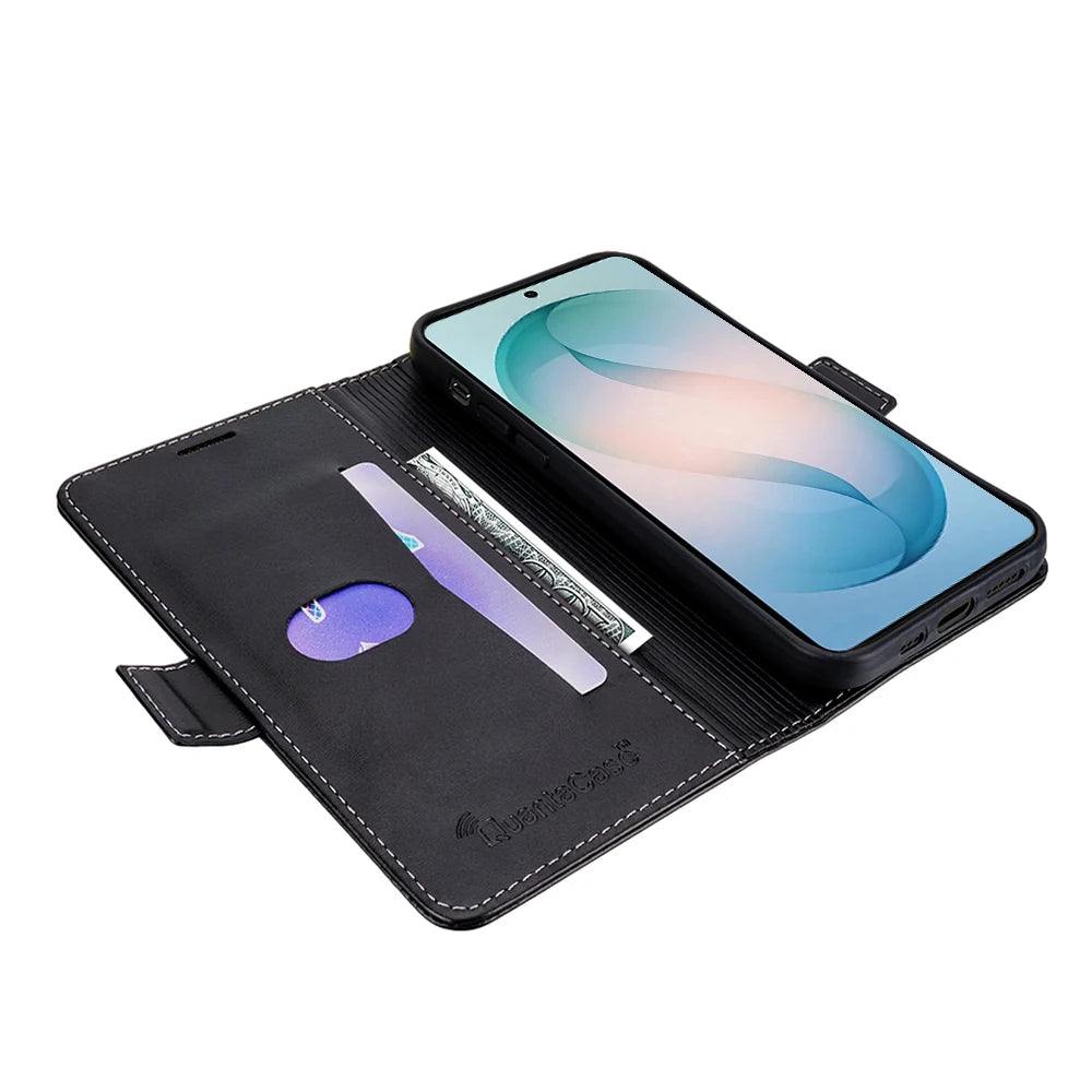 QuantaCase for Samsung Galaxy S26 Plus in Black — open angle